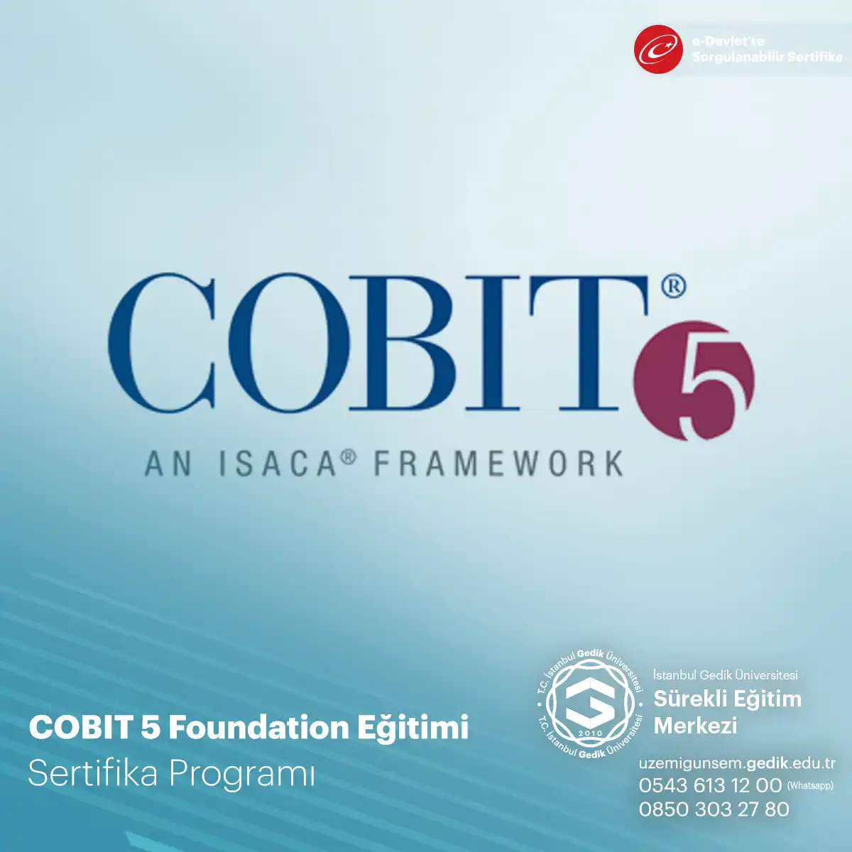 COBIT 5 Foundation Eğitimi 